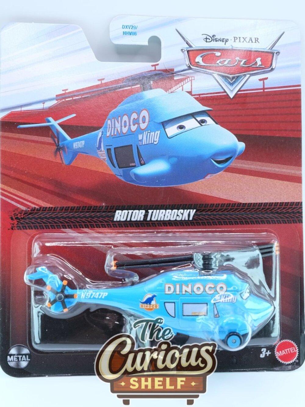 Disney Pixar Cars Rotor Turbosky Dinoco Helicopter diecast